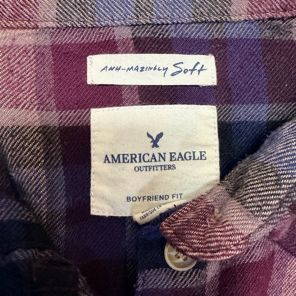 American Eagle Outfitters "Ahh-mazingly Soft" Plaid Flannel-Size Medium - Picture 5 of 5